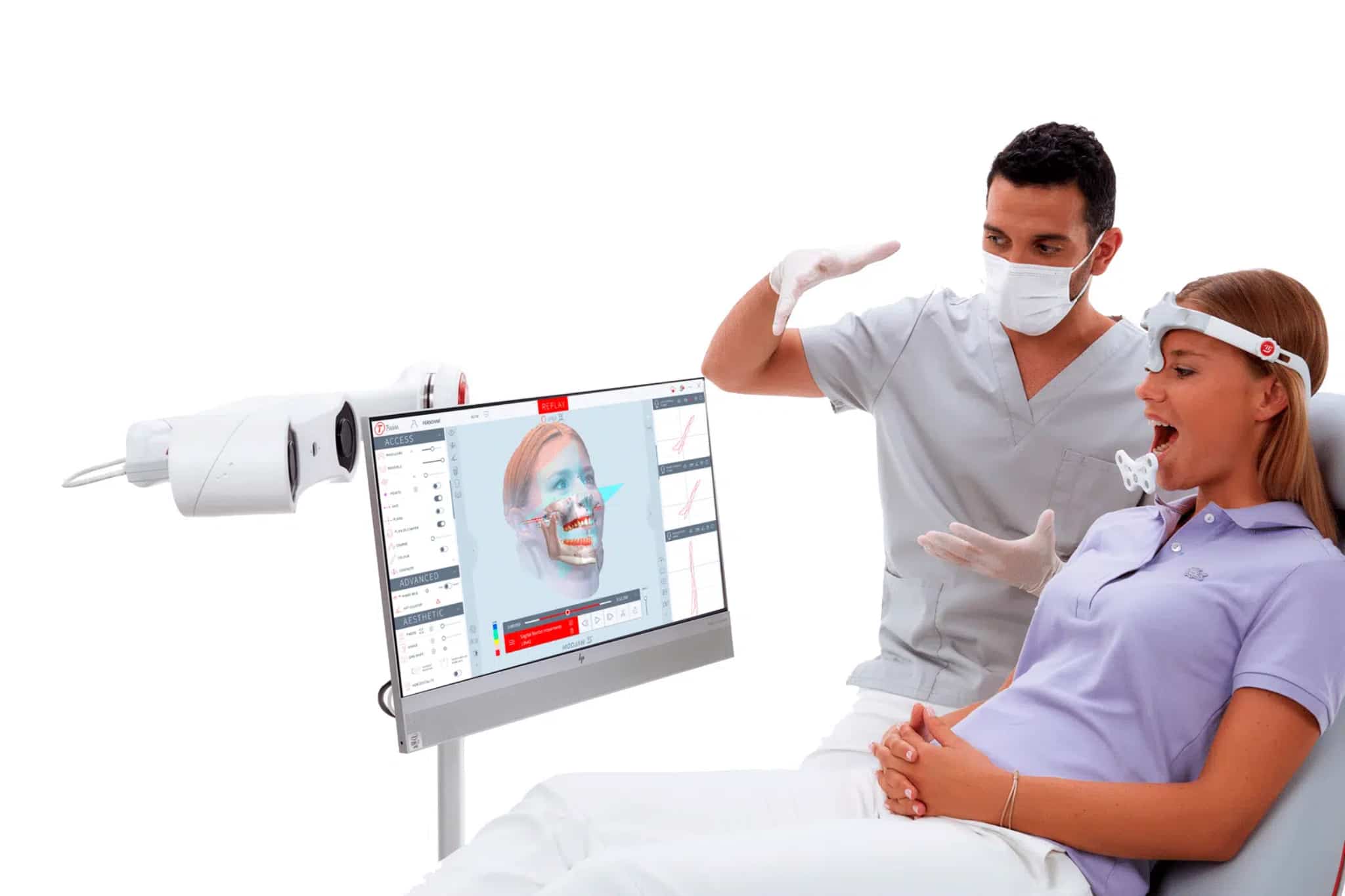 Die ModJaw Funktionsdiagnostik wird in der Praxis Dr. Geiger Augsburg zur Früherkennung von Störungen im dentofacialen System - also Zähne, Kiefer, Kiefergelenk und Muskulatur eingesetzt.